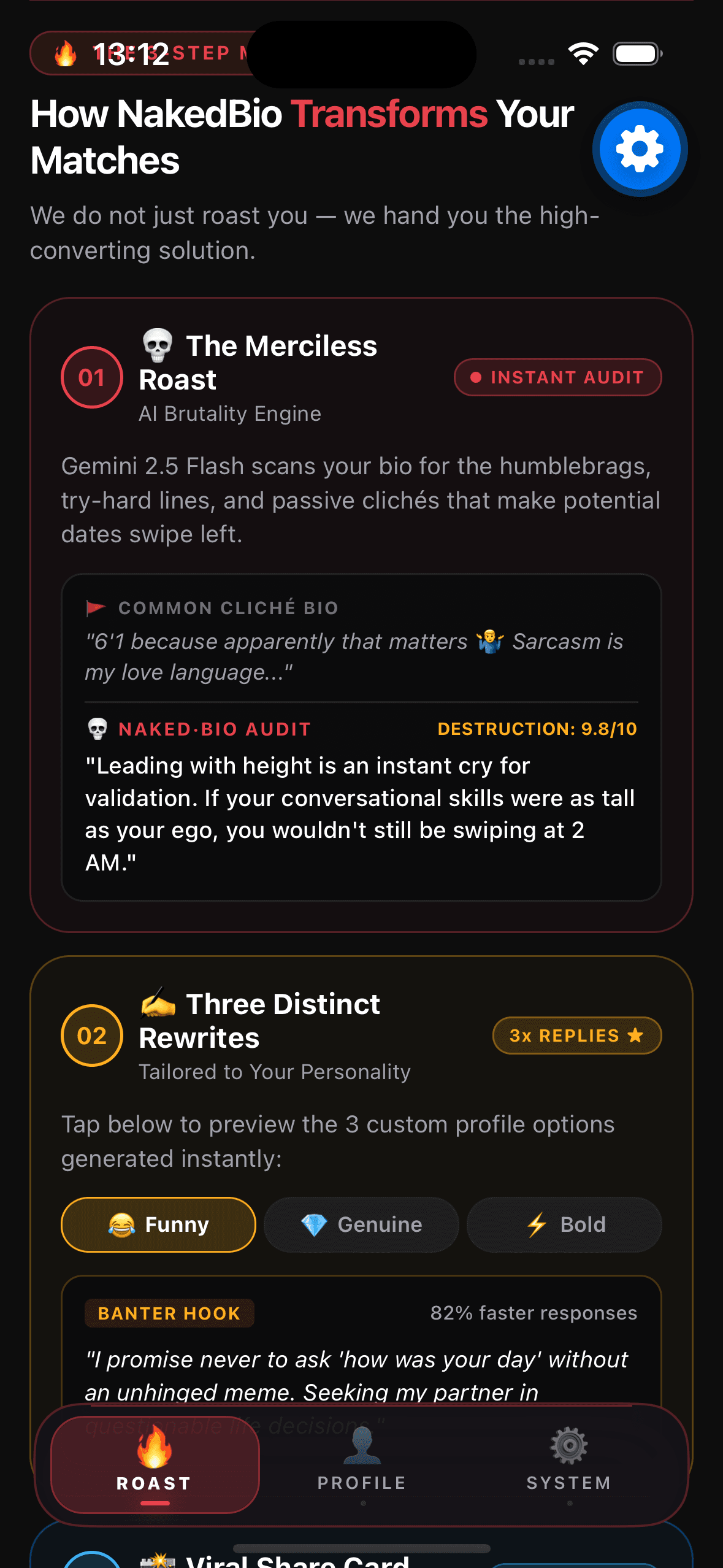 NakedBio rewrites feature in iPhone app